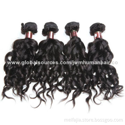 Hot Promotional 100% Virgin Peruvian Bundle Human Hair Extensions, Color #1, Wholesale PriceNew